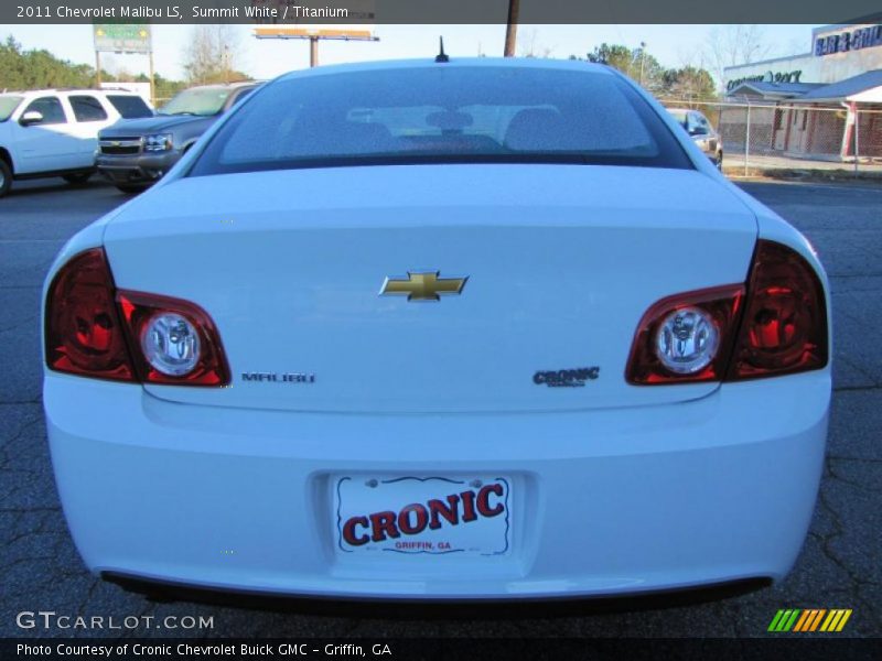 Summit White / Titanium 2011 Chevrolet Malibu LS