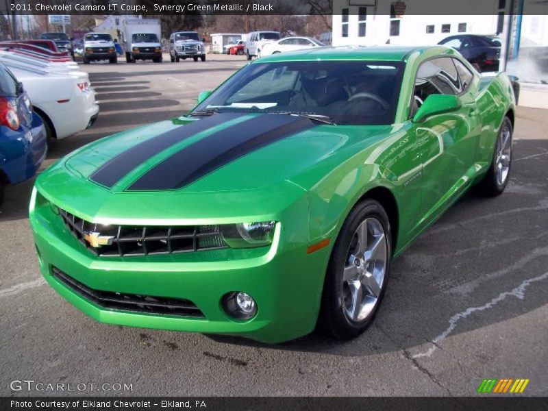 Synergy Green Metallic / Black 2011 Chevrolet Camaro LT Coupe