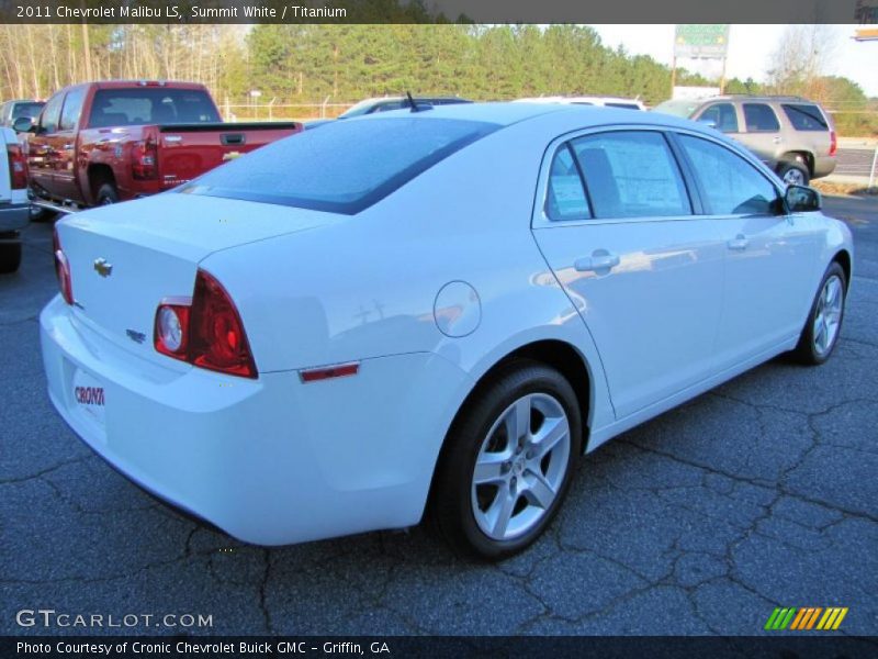 Summit White / Titanium 2011 Chevrolet Malibu LS