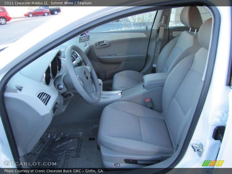 Summit White / Titanium 2011 Chevrolet Malibu LS