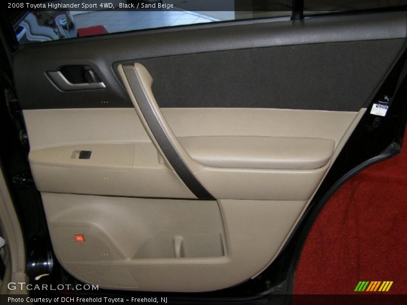 Black / Sand Beige 2008 Toyota Highlander Sport 4WD