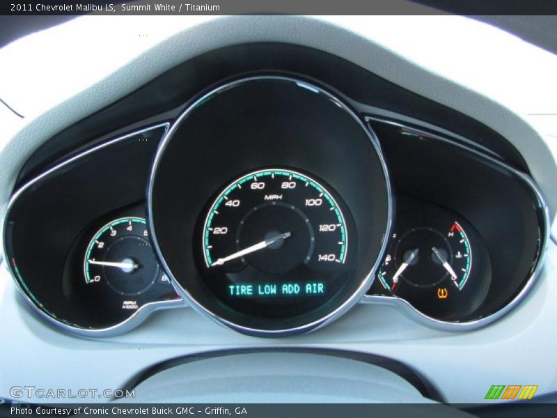 Summit White / Titanium 2011 Chevrolet Malibu LS
