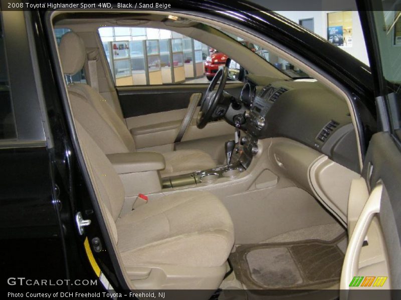 Black / Sand Beige 2008 Toyota Highlander Sport 4WD