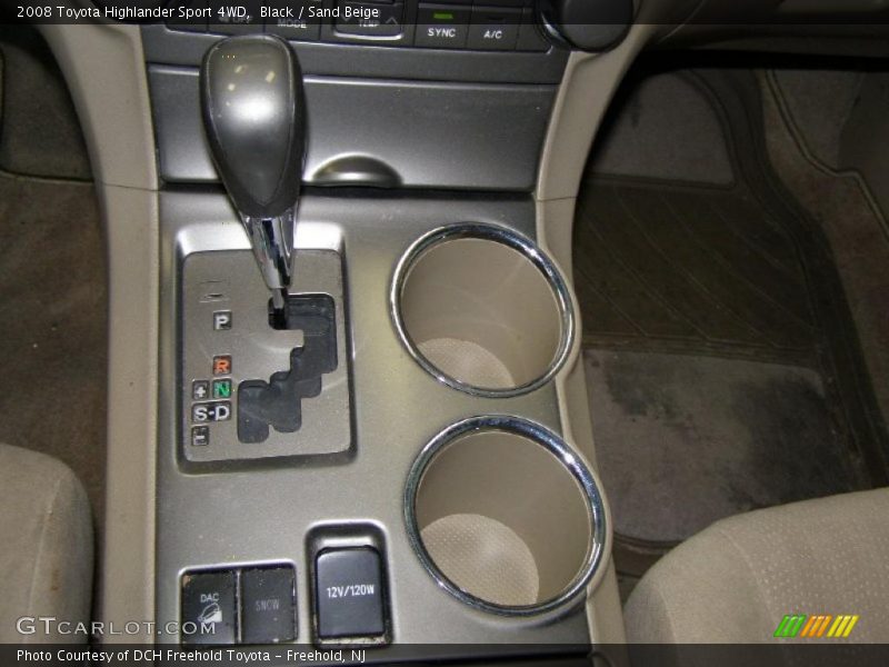 Black / Sand Beige 2008 Toyota Highlander Sport 4WD