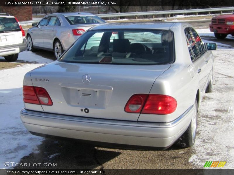 Brilliant Silver Metallic / Grey 1997 Mercedes-Benz E 420 Sedan