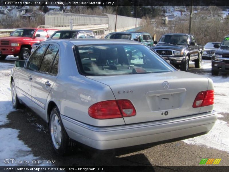 Brilliant Silver Metallic / Grey 1997 Mercedes-Benz E 420 Sedan