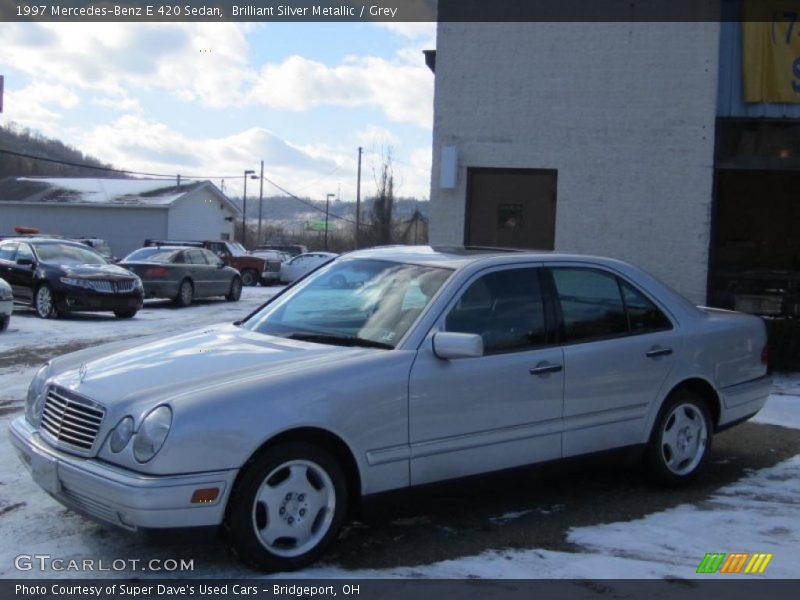 Brilliant Silver Metallic / Grey 1997 Mercedes-Benz E 420 Sedan