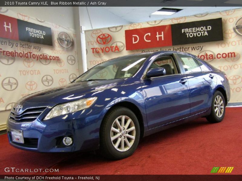 Blue Ribbon Metallic / Ash Gray 2010 Toyota Camry XLE