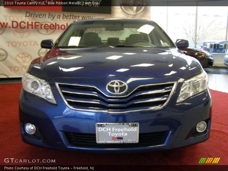 Blue Ribbon Metallic / Ash Gray 2010 Toyota Camry XLE