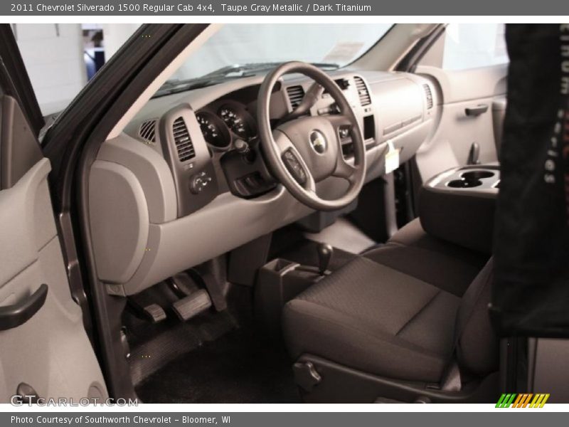 Taupe Gray Metallic / Dark Titanium 2011 Chevrolet Silverado 1500 Regular Cab 4x4