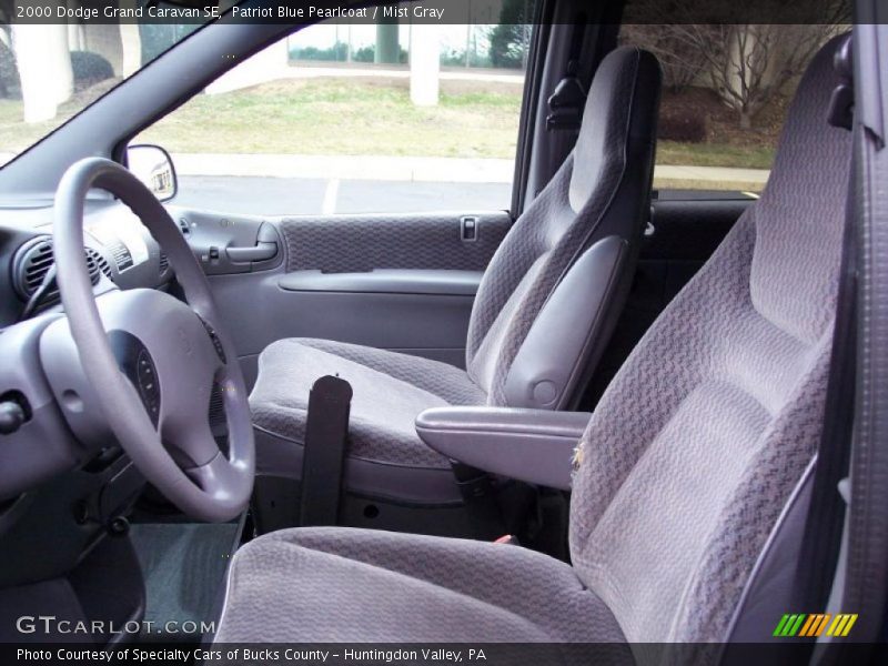 Patriot Blue Pearlcoat / Mist Gray 2000 Dodge Grand Caravan SE