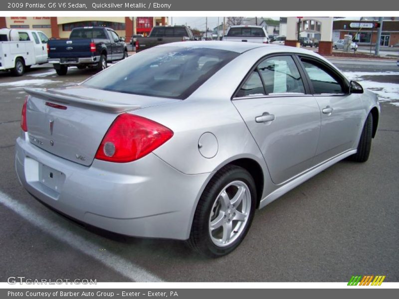Quicksilver Metallic / Ebony 2009 Pontiac G6 V6 Sedan