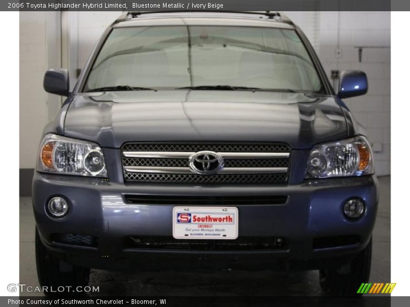 Bluestone Metallic / Ivory Beige 2006 Toyota Highlander Hybrid Limited