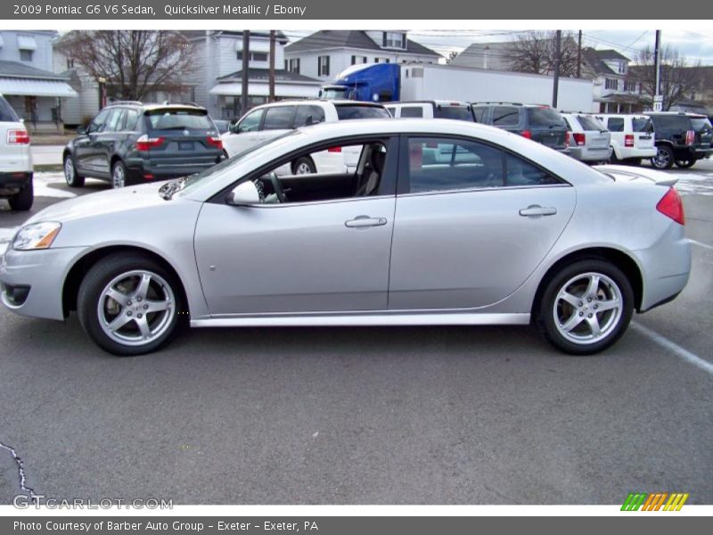 Quicksilver Metallic / Ebony 2009 Pontiac G6 V6 Sedan
