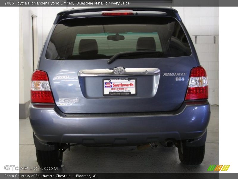 Bluestone Metallic / Ivory Beige 2006 Toyota Highlander Hybrid Limited