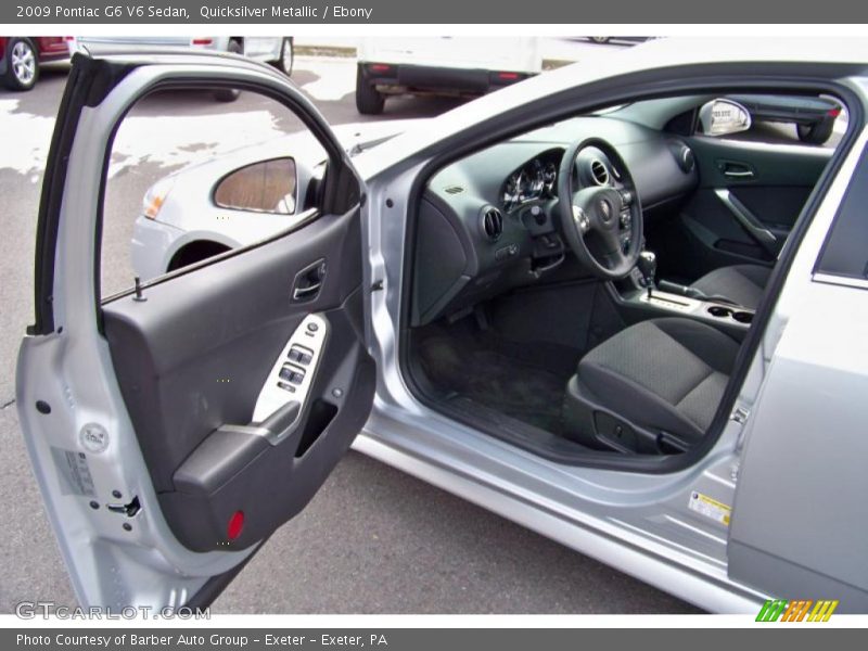 Quicksilver Metallic / Ebony 2009 Pontiac G6 V6 Sedan