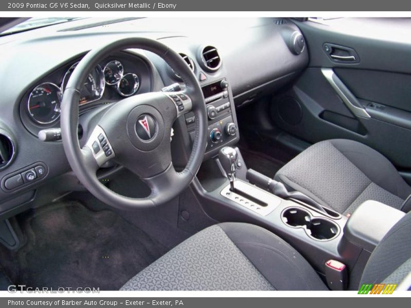Ebony Interior - 2009 G6 V6 Sedan 