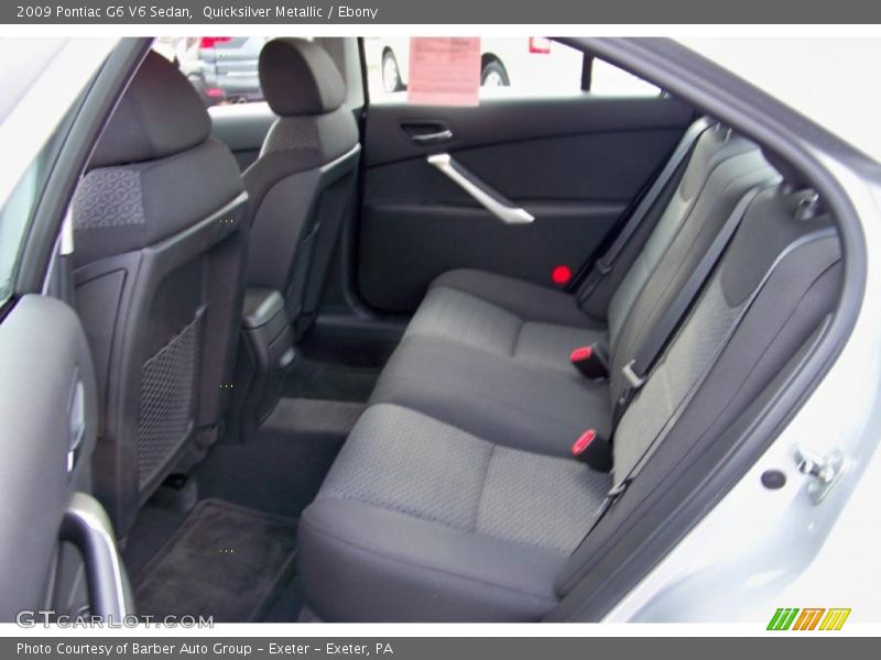  2009 G6 V6 Sedan Ebony Interior