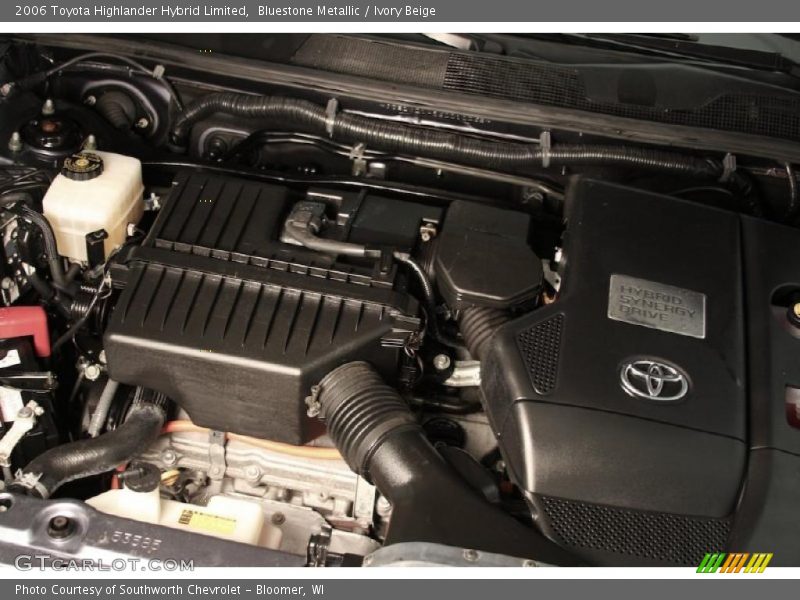 Bluestone Metallic / Ivory Beige 2006 Toyota Highlander Hybrid Limited