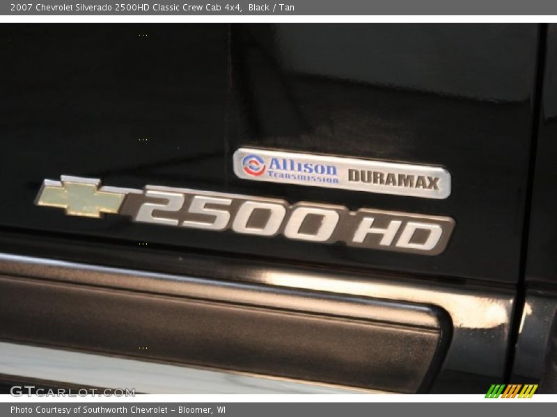 Black / Tan 2007 Chevrolet Silverado 2500HD Classic Crew Cab 4x4