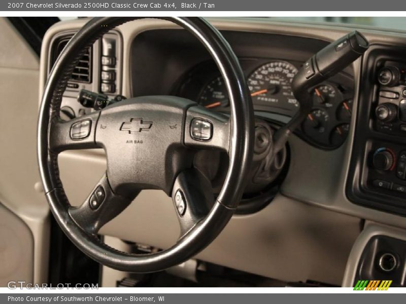 Black / Tan 2007 Chevrolet Silverado 2500HD Classic Crew Cab 4x4