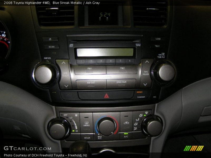 Blue Streak Metallic / Ash Gray 2008 Toyota Highlander 4WD
