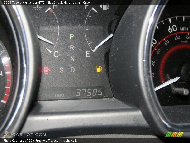 Blue Streak Metallic / Ash Gray 2008 Toyota Highlander 4WD