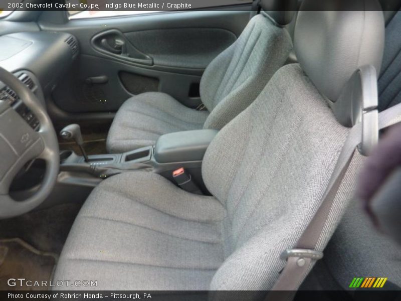 Indigo Blue Metallic / Graphite 2002 Chevrolet Cavalier Coupe