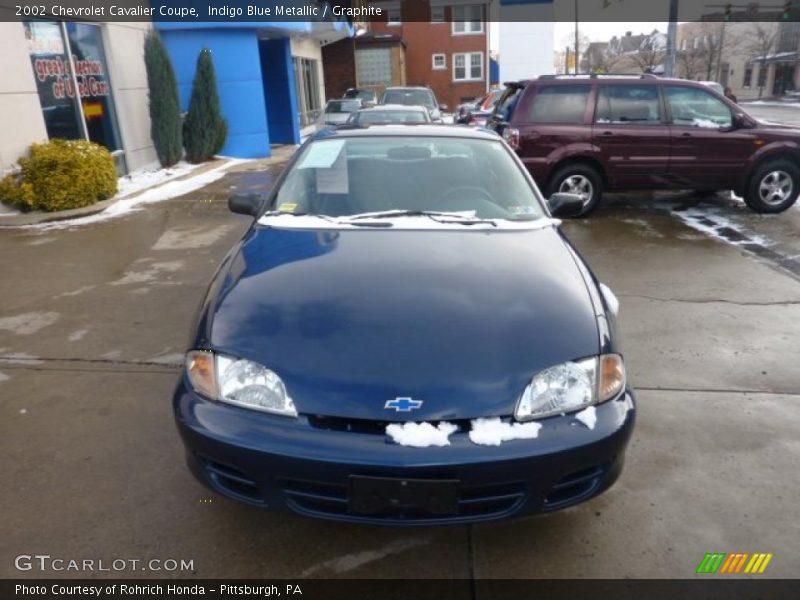 Indigo Blue Metallic / Graphite 2002 Chevrolet Cavalier Coupe