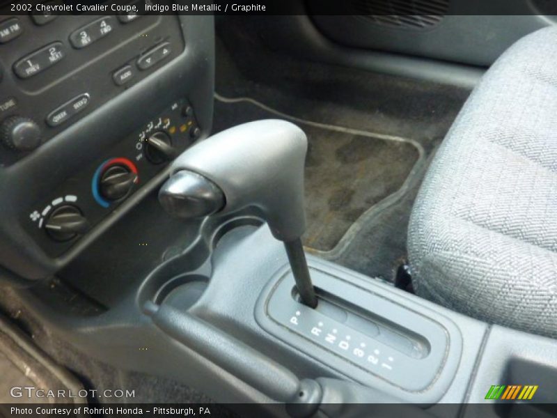 Indigo Blue Metallic / Graphite 2002 Chevrolet Cavalier Coupe
