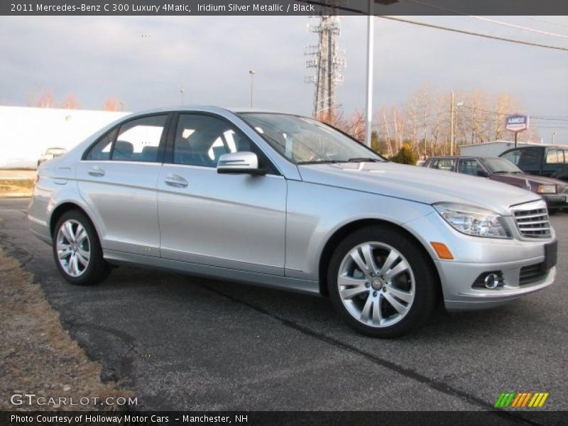 Iridium Silver Metallic / Black 2011 Mercedes-Benz C 300 Luxury 4Matic