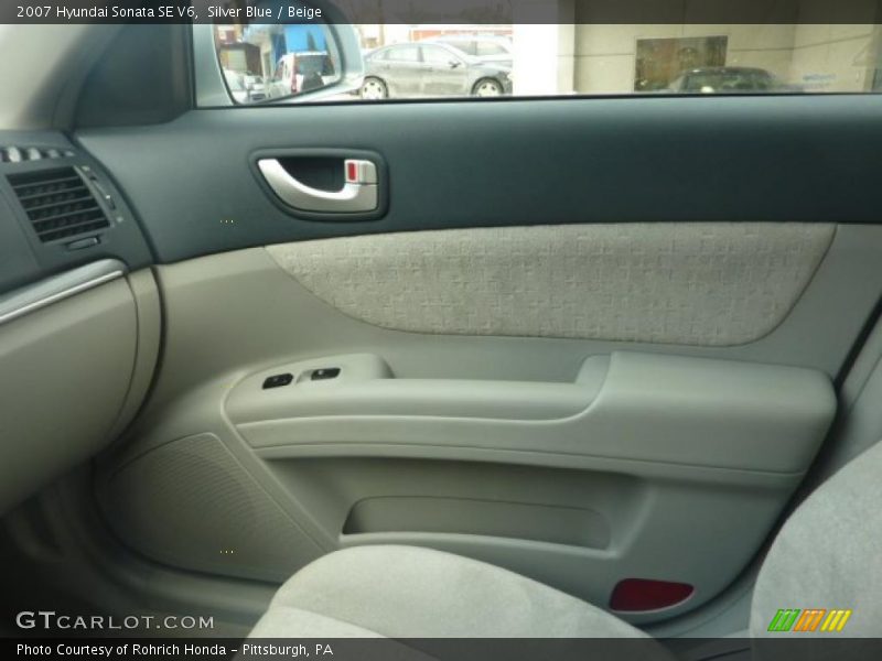 Silver Blue / Beige 2007 Hyundai Sonata SE V6