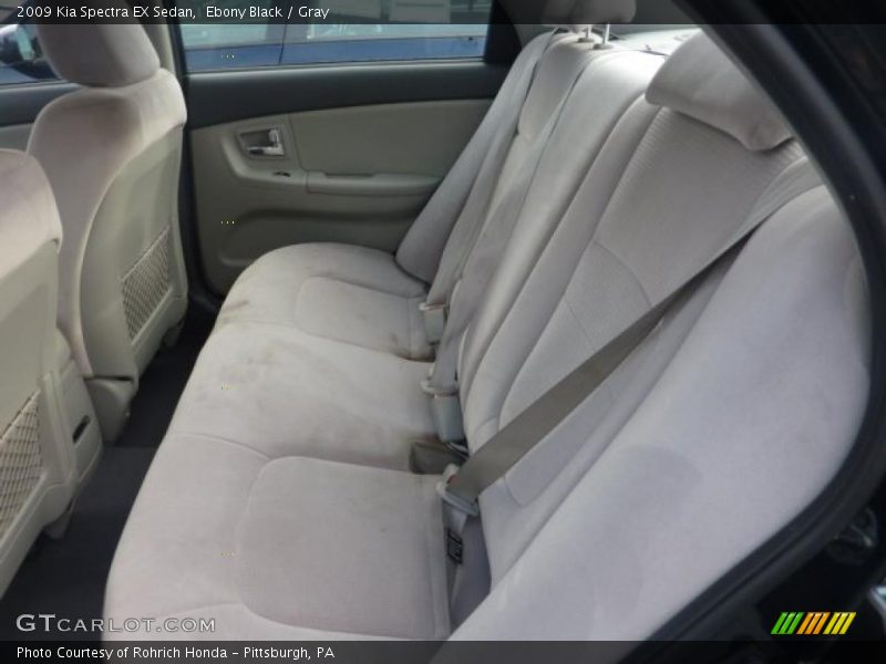 Ebony Black / Gray 2009 Kia Spectra EX Sedan