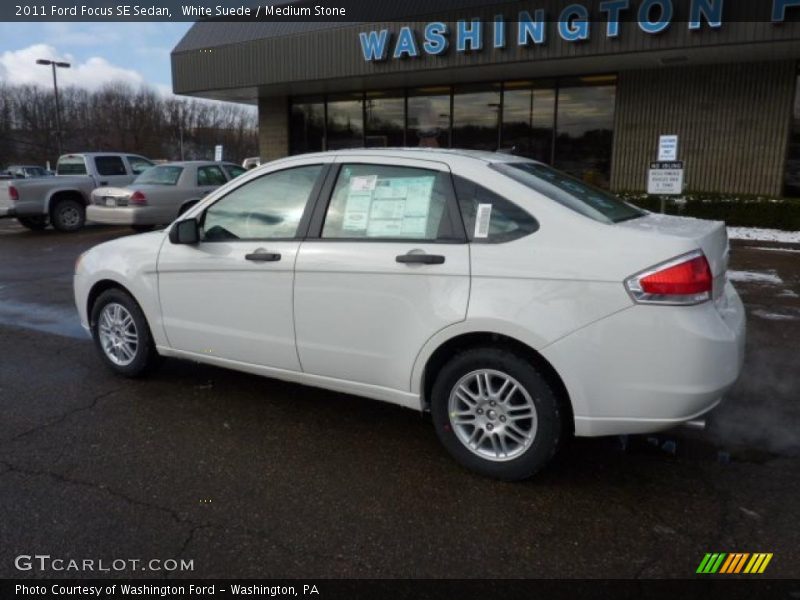 White Suede / Medium Stone 2011 Ford Focus SE Sedan