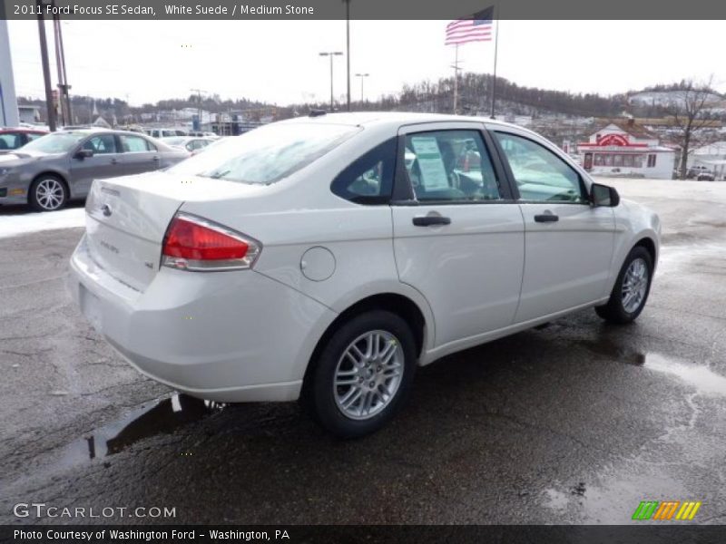 White Suede / Medium Stone 2011 Ford Focus SE Sedan