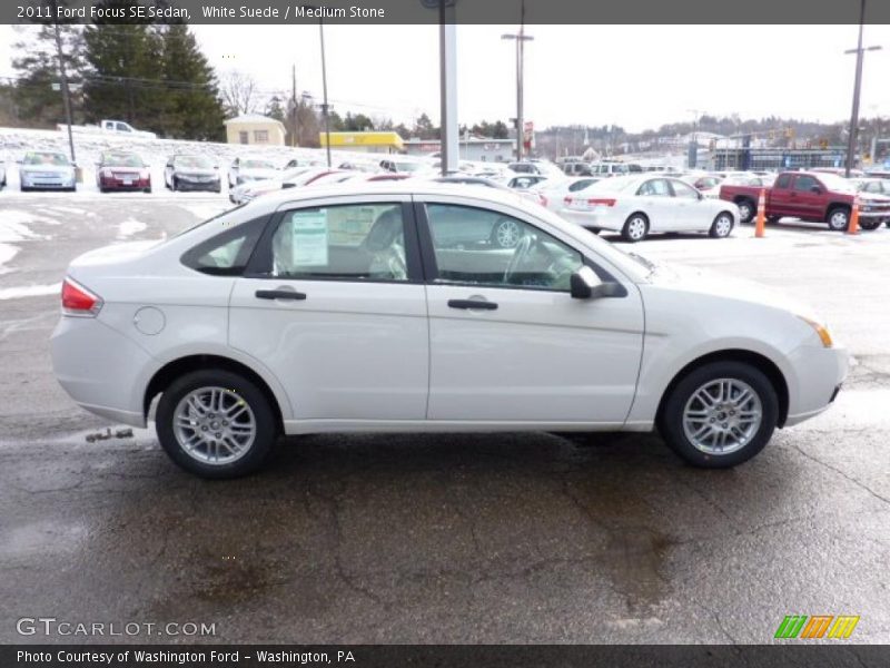 White Suede / Medium Stone 2011 Ford Focus SE Sedan