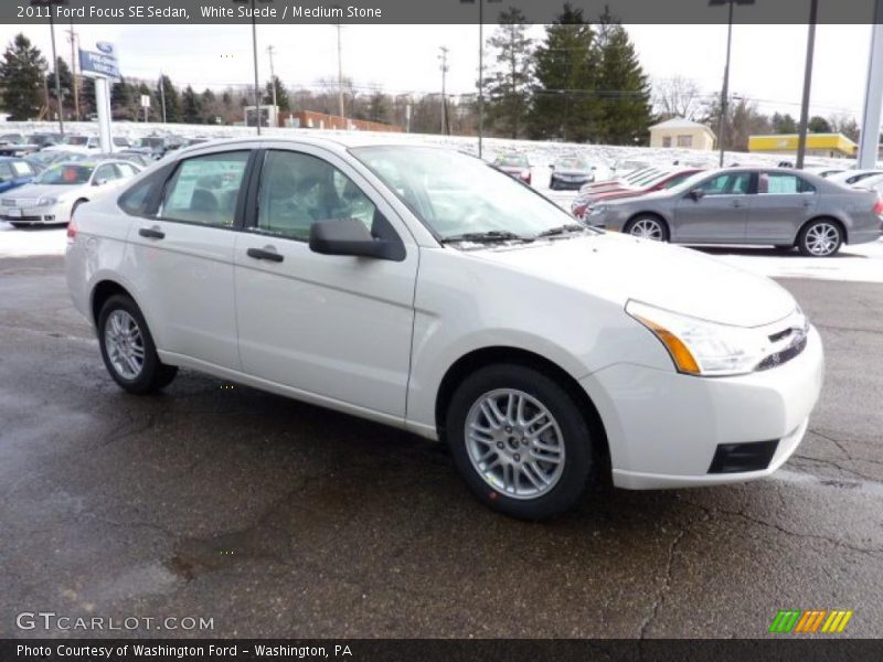 White Suede / Medium Stone 2011 Ford Focus SE Sedan