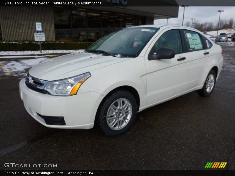 White Suede / Medium Stone 2011 Ford Focus SE Sedan