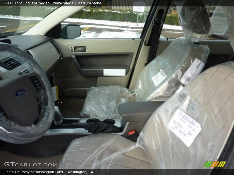 White Suede / Medium Stone 2011 Ford Focus SE Sedan