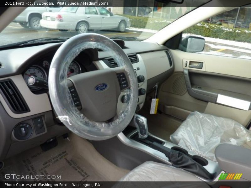 White Suede / Medium Stone 2011 Ford Focus SE Sedan