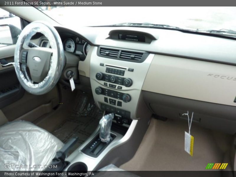 White Suede / Medium Stone 2011 Ford Focus SE Sedan