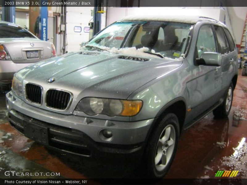 Grey Green Metallic / Black 2003 BMW X5 3.0i