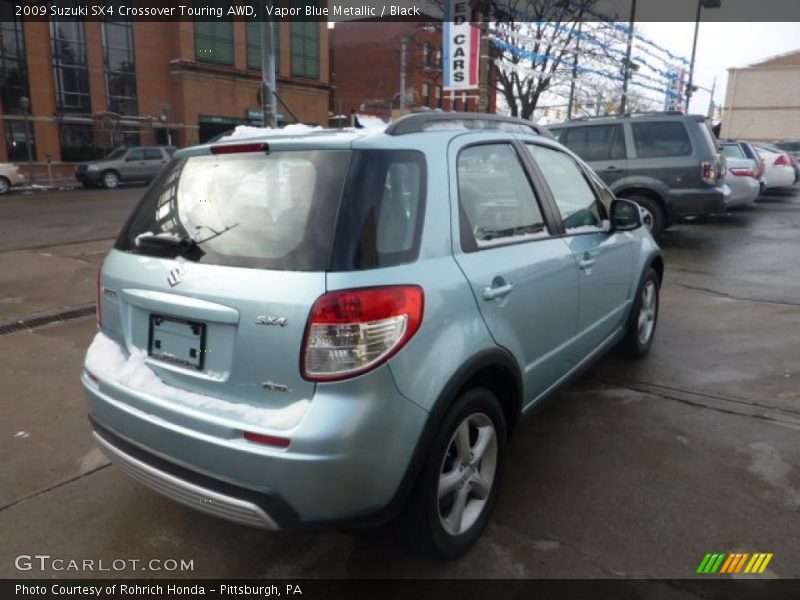 Vapor Blue Metallic / Black 2009 Suzuki SX4 Crossover Touring AWD
