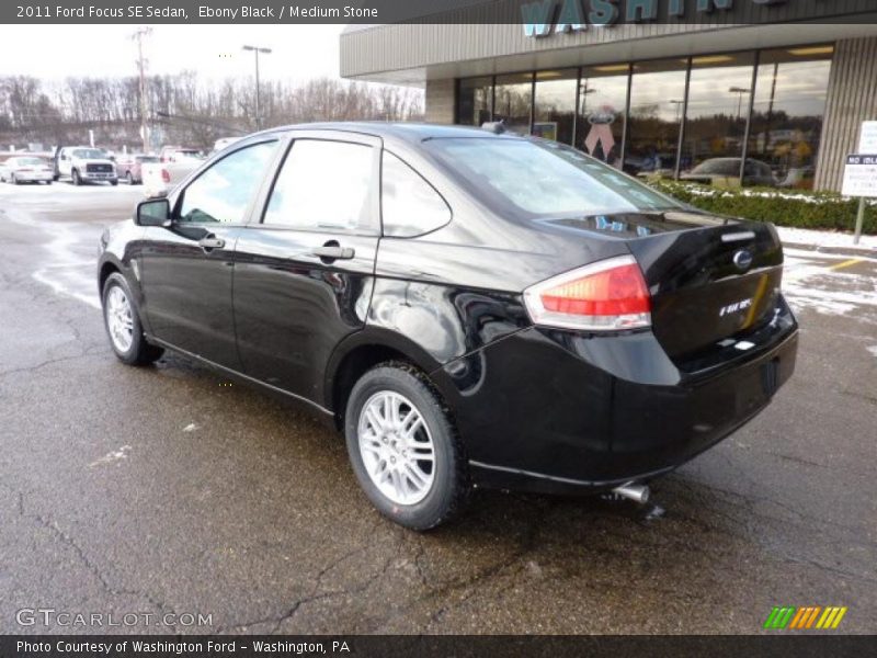 Ebony Black / Medium Stone 2011 Ford Focus SE Sedan