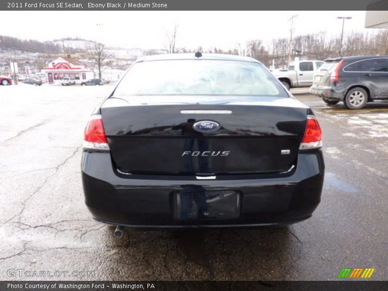 Ebony Black / Medium Stone 2011 Ford Focus SE Sedan