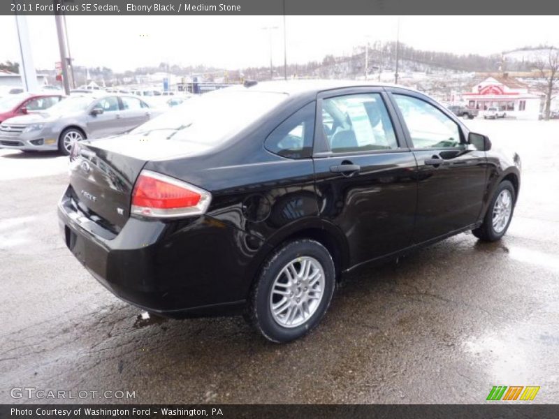 Ebony Black / Medium Stone 2011 Ford Focus SE Sedan