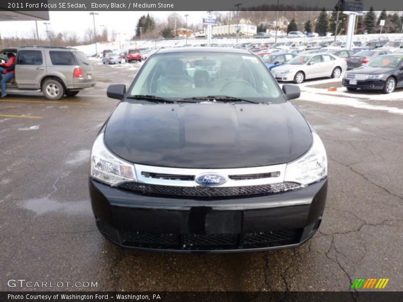 Ebony Black / Medium Stone 2011 Ford Focus SE Sedan