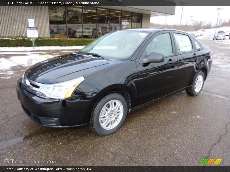 Ebony Black / Medium Stone 2011 Ford Focus SE Sedan