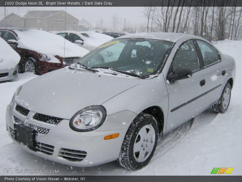 Bright Silver Metallic / Dark Slate Gray 2003 Dodge Neon SE