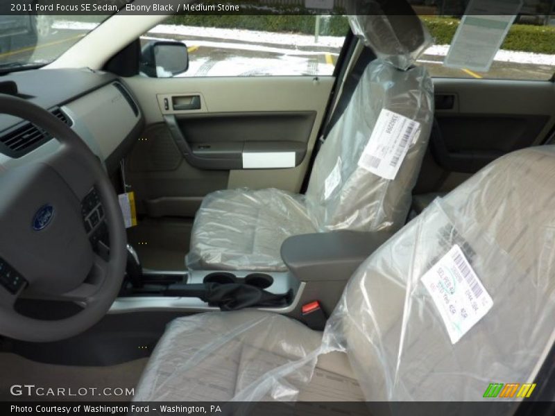 Ebony Black / Medium Stone 2011 Ford Focus SE Sedan